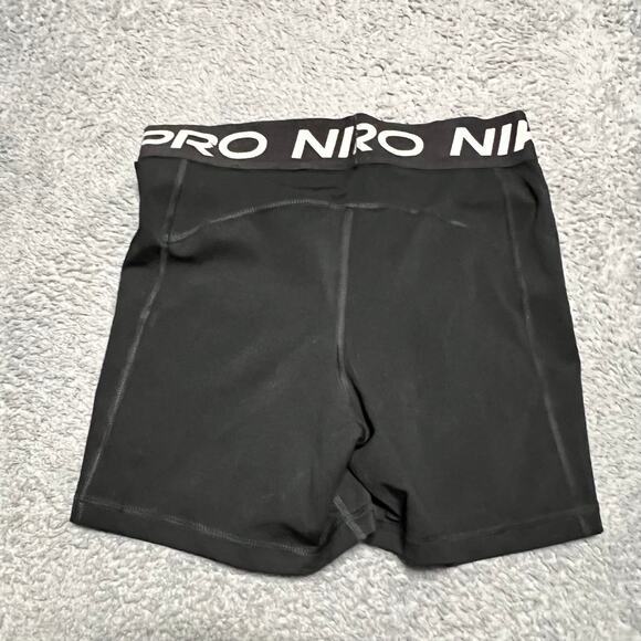 Nike Pro Shorts Womens Medium Black Bike Compression - Picture 2 of 9